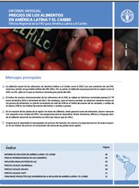 FAO: Informe Mensual  Precios de los alimentos en América Latina y el Caribe 