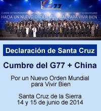 Declaración de Santa Cruz - Cumbre G77 + China
