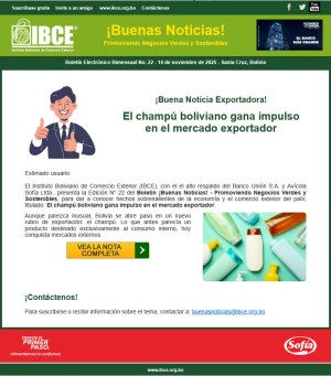 El champú boliviano gana impulso en el mercado exportador