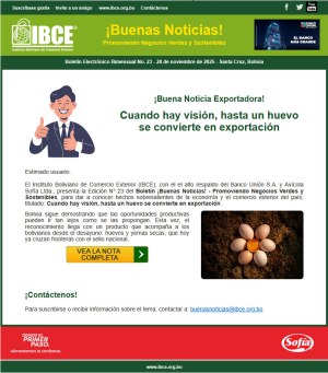 Cuando hay visión, hasta un huevo se convierte en exportación
