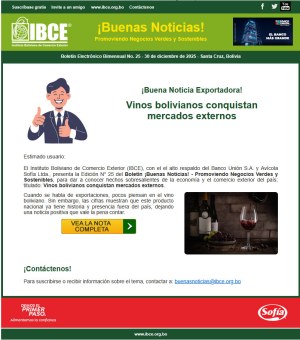 Vinos bolivianos conquistan mercados externos
