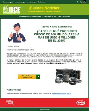 ¿SABE UD. QUÉ PRODUCTO CRECIÓ MÁS DE 250% EN SUS EXPORTACIONES EL 2025?