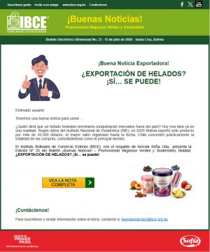 ¿EXPORTACIÓN DE HELADOS? ¡Sí… se puede!
