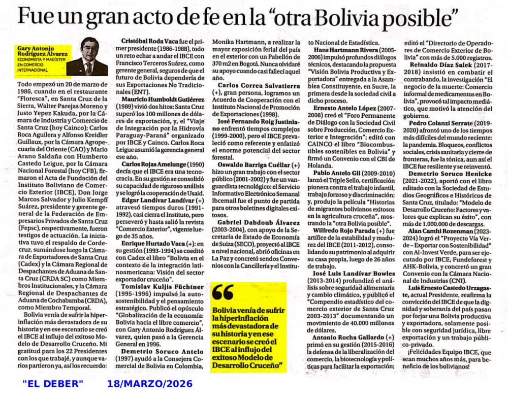 Fue un gran acto de fe en la “otra Bolivia posible”