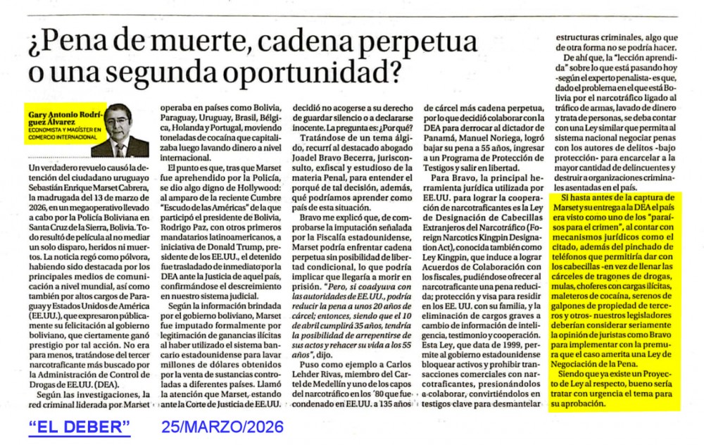 ¿Pena de muerte, cadena perpetua o una segunda oportunidad?