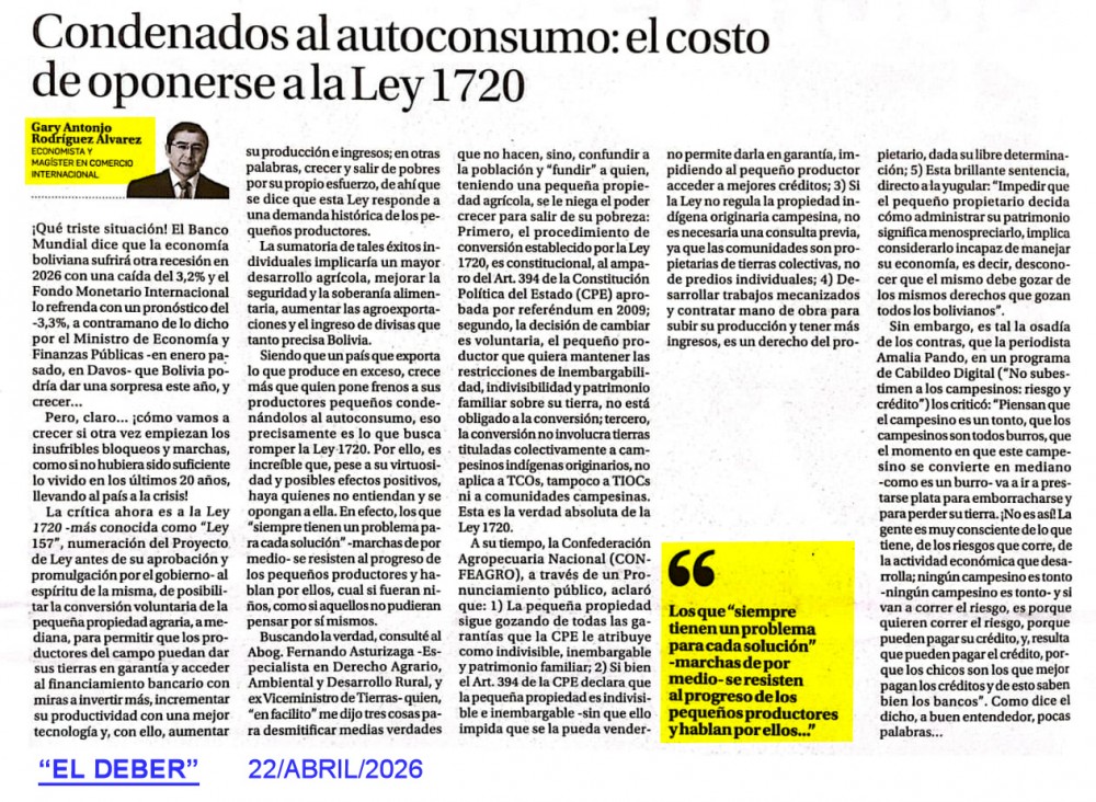 Condenados al autoconsumo: el costo de oponerse a la Ley 1720