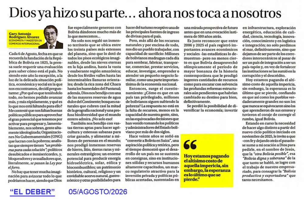 Dios ya hizo su parte… ahora nos toca a nosotros
