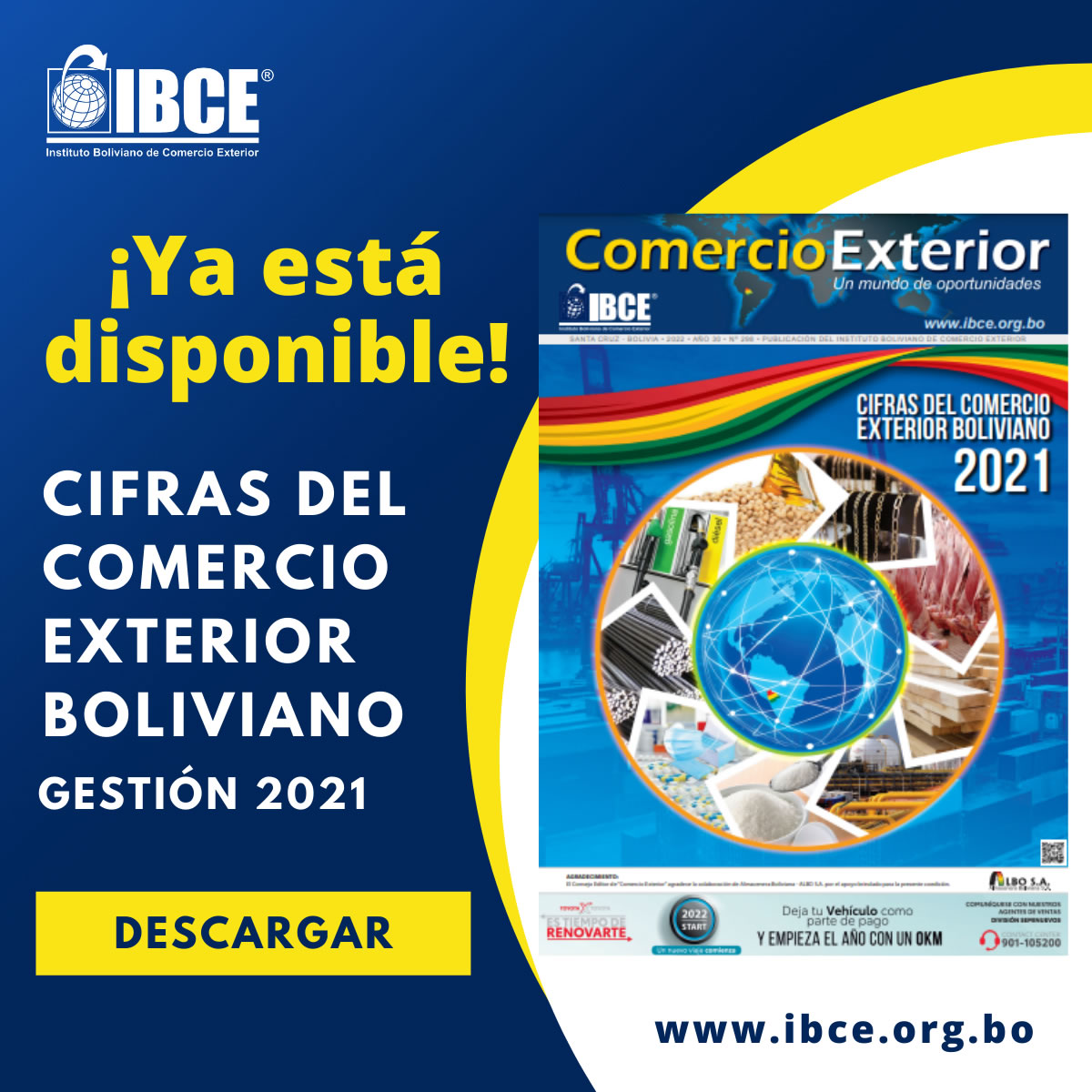 ¡DESCARGUE GRATIS! - EDICIÓN ESTRELLA - Cifras del Comercio Exterior Boliviano