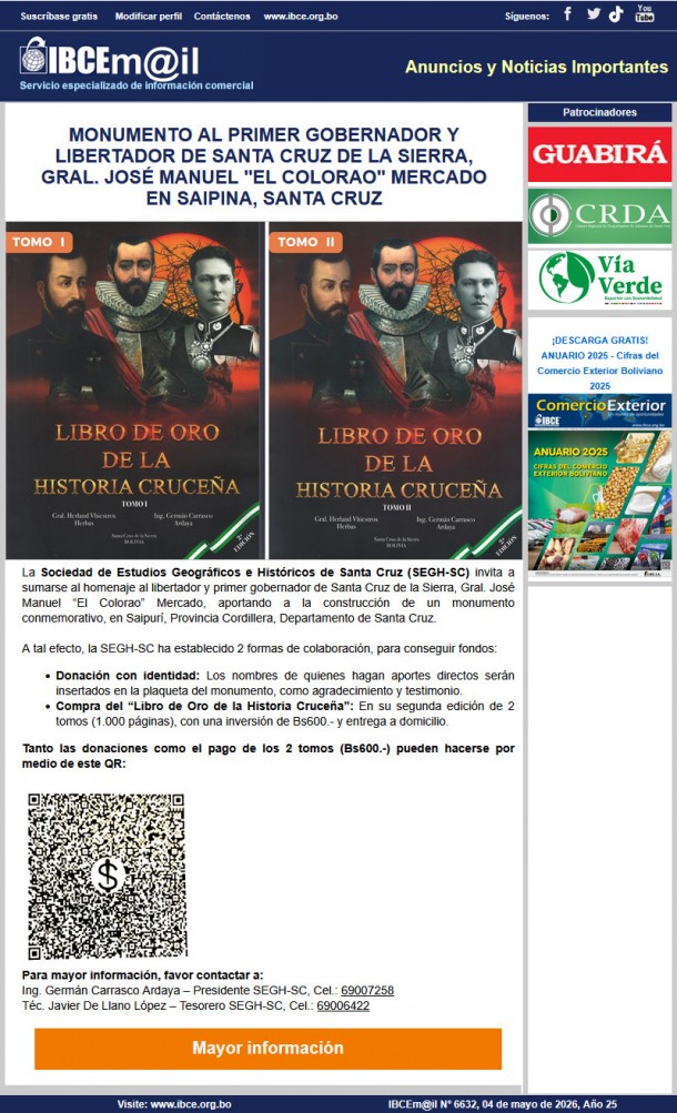LIBRO DE ORO DE LA HISTORIA CRUCEÑA