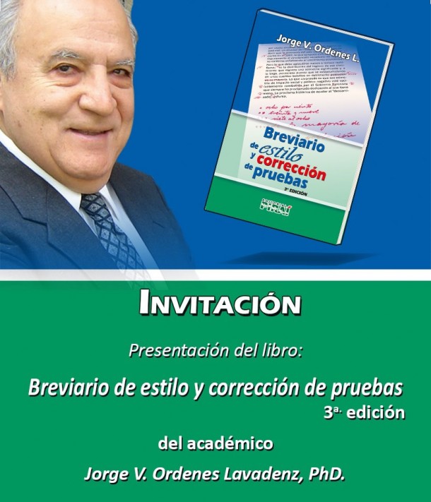 Presentación del libro: "Breviario de estilo y corrección de pruebas"