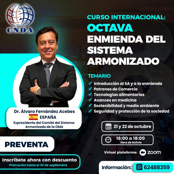 CURSO INTERNACIONAL: Octava Enmienda del Sistema Armonizado