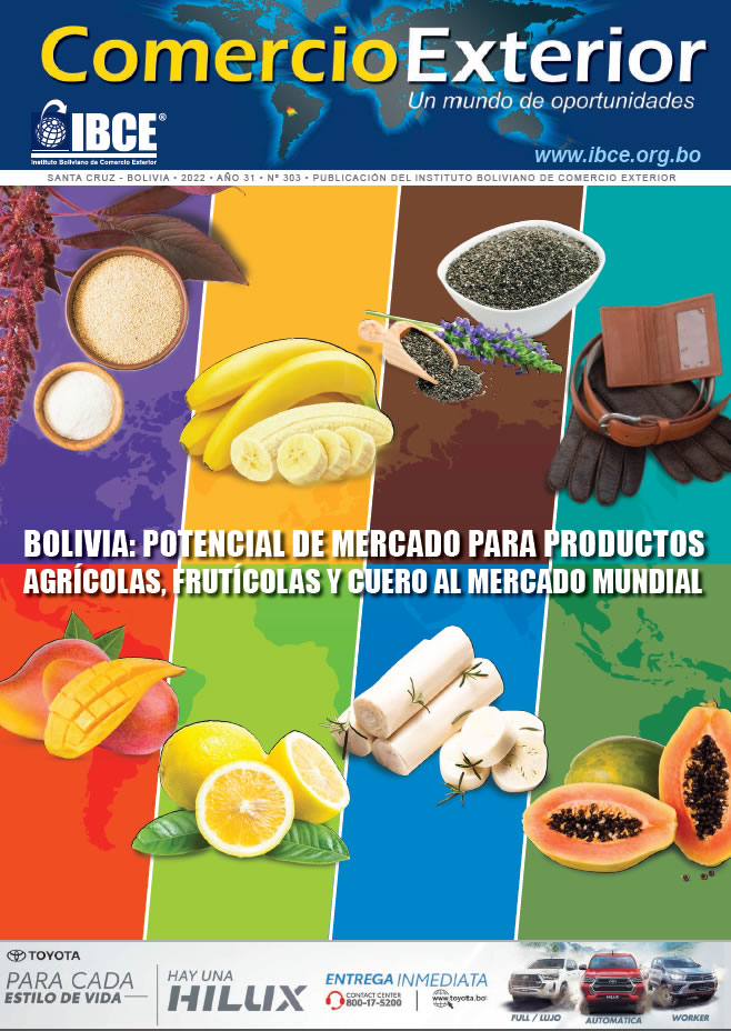 Bolivia: Potencial de mercado de productos agrícolas, frutícolas  y cuero al mercado mundial